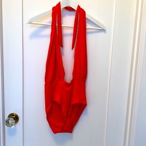 Brand new sexy coral red swim suit - with tag